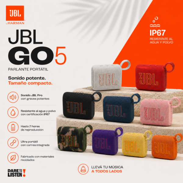Producto - PARLANTE PORTÁTIL JBL GO5