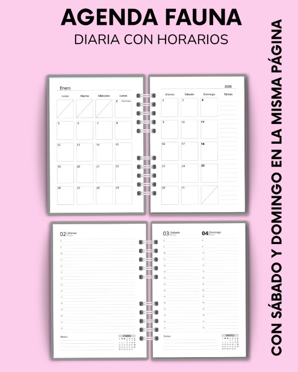Producto - AGENDA FAUNA - 1 día por página - 3