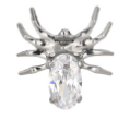 Producto - Labret araña zirconia