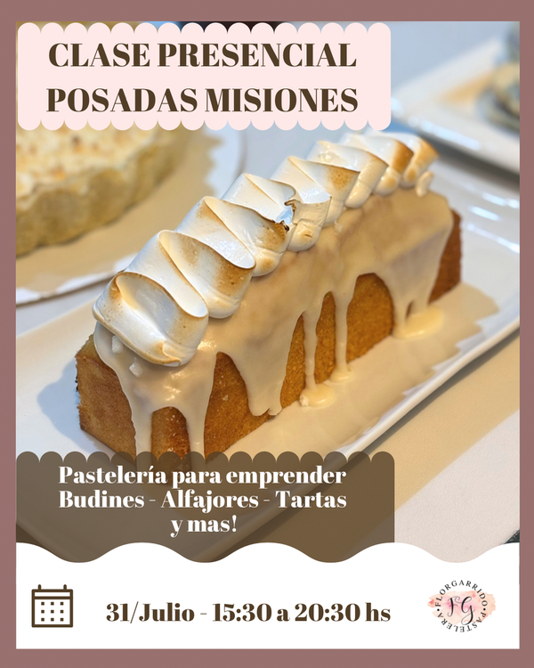 Producto - Clase Presencial - Pastelería para emprender