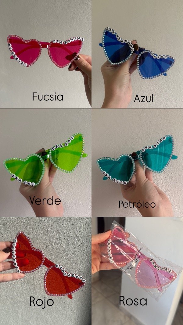 Producto - Lentes corazón personalizado - 6