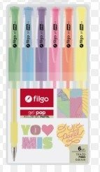 Producto - BOLIGRAFO GEL FILGO GEL POP PASTEL X6