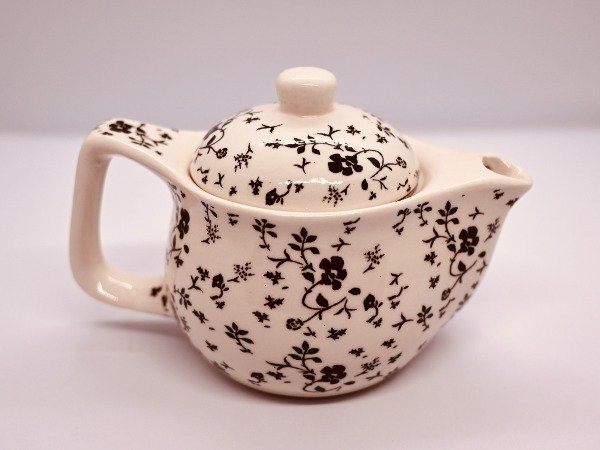 Producto - Tetera Flores negras