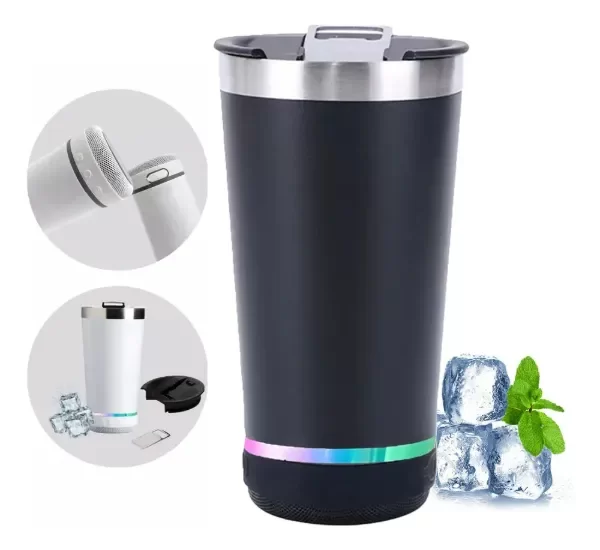 Producto - Vaso Termico con parlante 473 ml