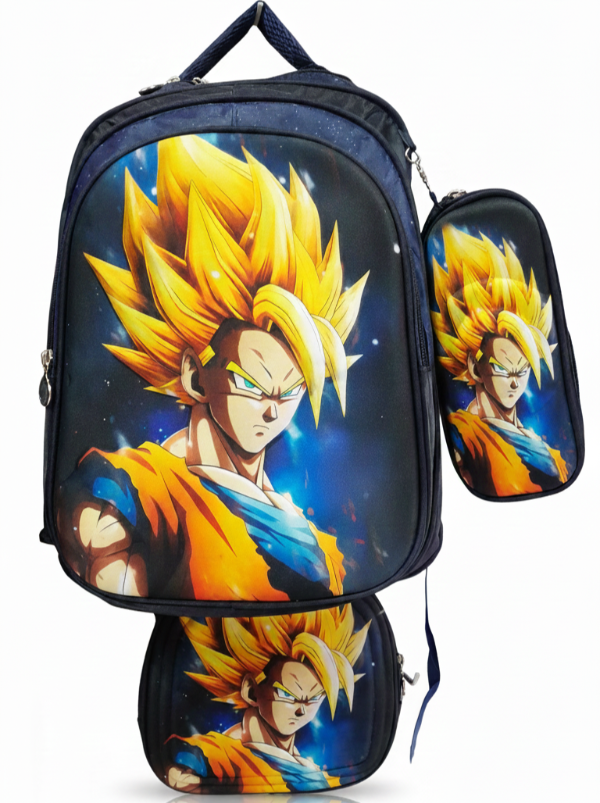 Producto - Goku Combo Mochila + Cartuchera + Lonchera