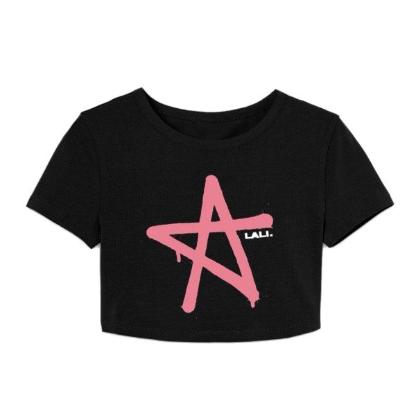 Producto - Baby tee Lali estrella rosa