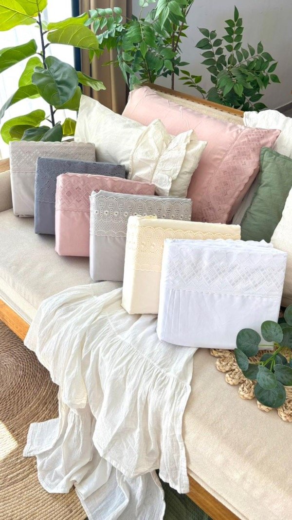 Producto - JUEGO DE SÁBANAS - KING BRODERIE 600H