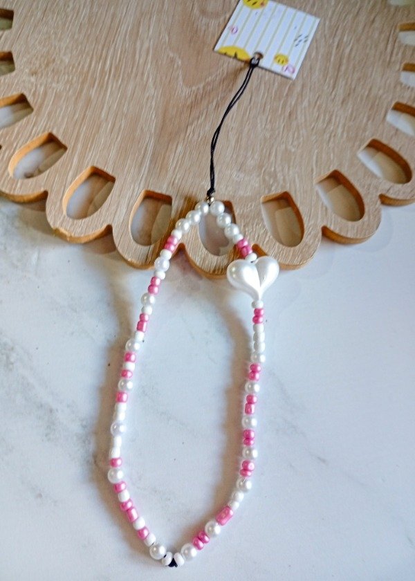 Producto - Strap corazón perlado