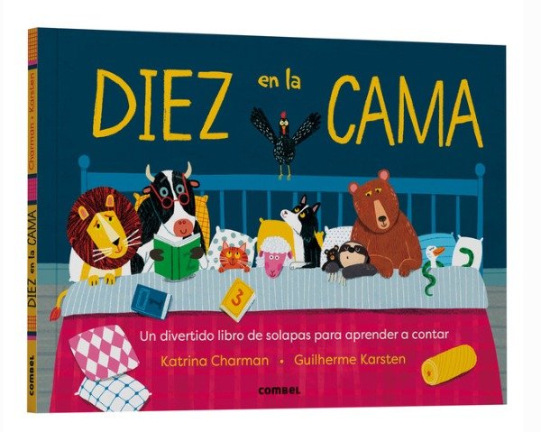 Producto - DIEZ EN LA CAMA - LIBRO CON SOLAPAS - CARTONE
