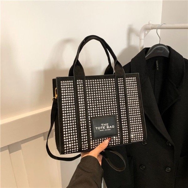 Producto - TOTE BAG STRASS - PLATA