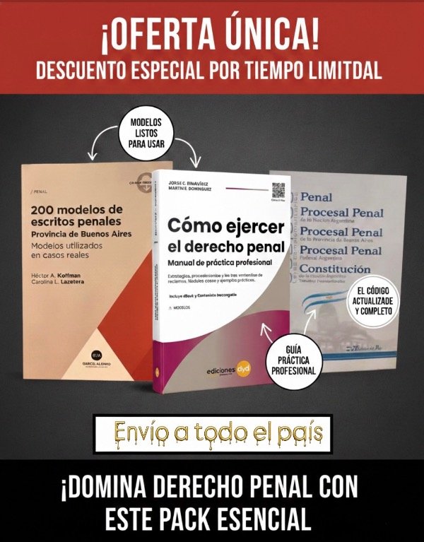 Producto - Pack penal profesional 3 Libros
