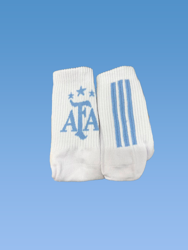 Producto - Media 3/4 A. BLANCA Y CELESTE