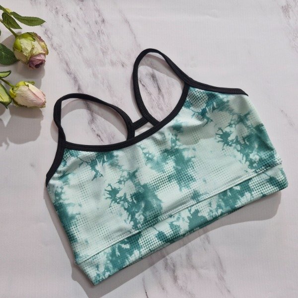 Producto - Top estampado verde- talle 1