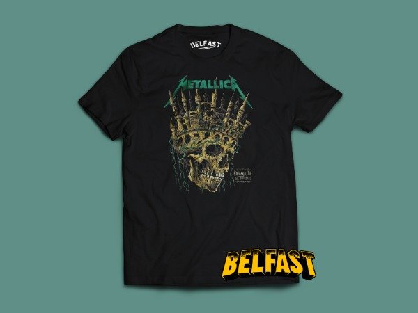 remera metallica skull castle
