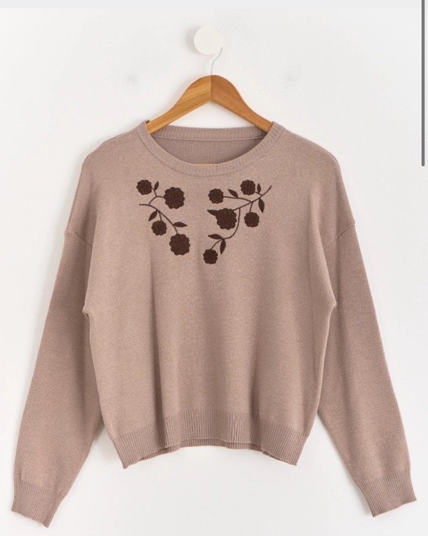 Producto - Suéter Andorra Vizon Bordado