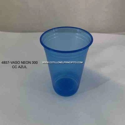 Producto - Vaso Neon 300cc Color Azul x25 Unidades
