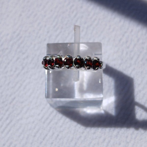 Producto - Anillo plata 925 Granate n17 - 0