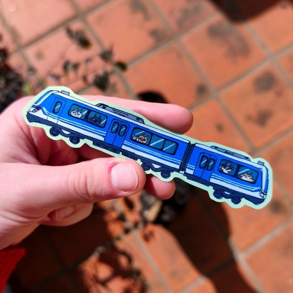 Producto - sticker tren (transportes) - 0