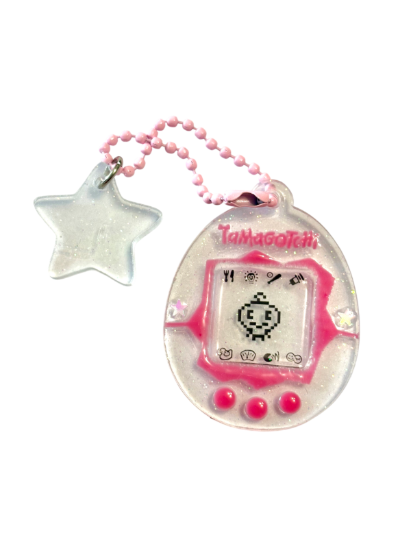 Producto - Tamagotchi transparente con glitter