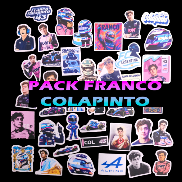 Producto - PK007 - FRANCO COLAPINTO Pack premium 40 stickers 4.5cm - 0