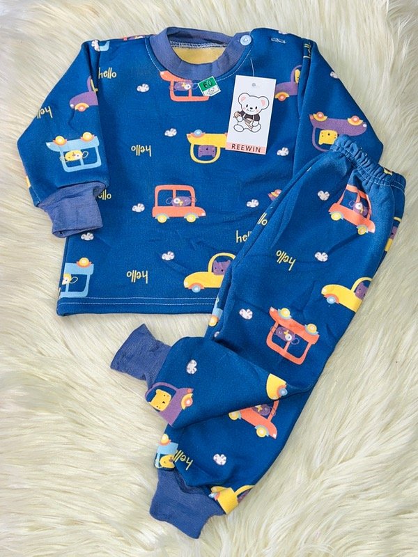 Producto - PIJAMA IMPORTADO BABY AZUL AUTOS (CAMISETA + PANTALÓN)