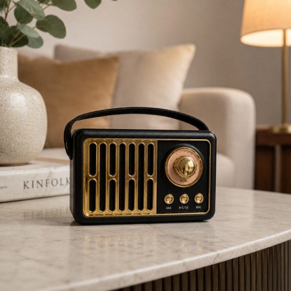 Producto - Parlante bluetooth radio fm vintage KTS - 2281 - 0