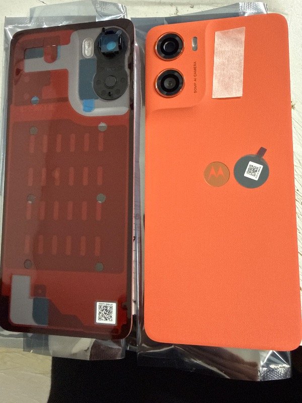 Producto - TAPA MOTO G06 XT2535 NUEVO ORIGINAL NARANJA