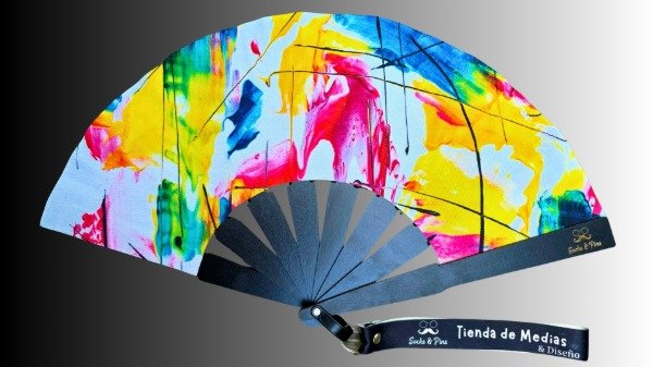 Producto - Abanico "Color Splash" -Con accesorios-