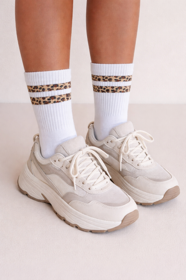 Producto - MEDIAS DOBLE ALGODÓN LISAS LINEAS PRINT