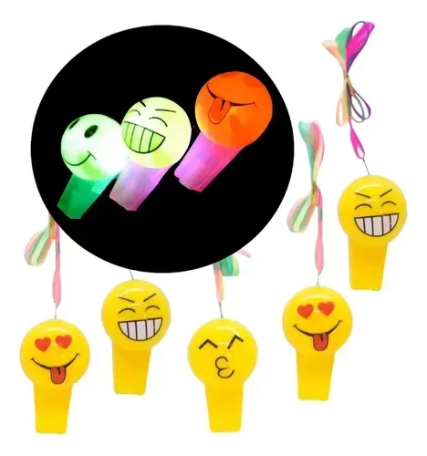 Producto - Silbatos EMOJIS Led x 12