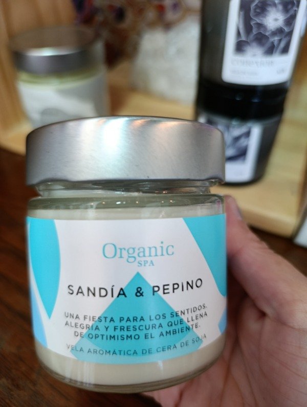 Producto - Vela de soja ORGÁNIC pepino y sandia