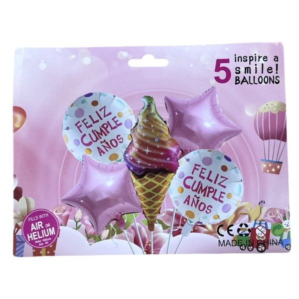 Producto - Set feliz cumpleaños 5 pcs
