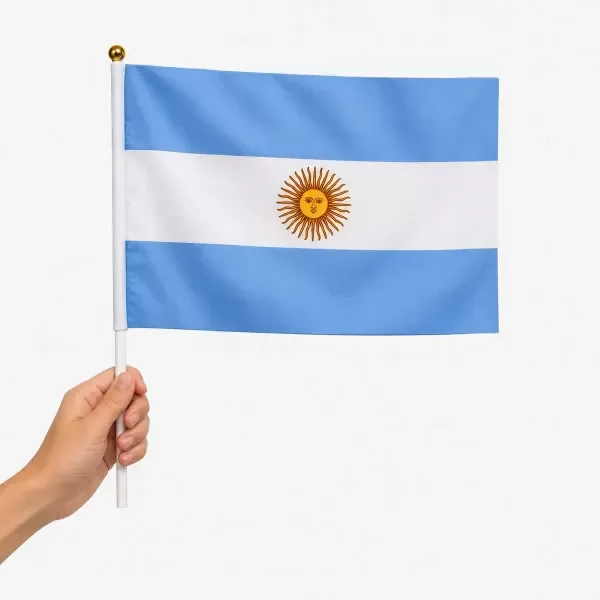 Producto - Bandera Argentina Tela 21x14 cm