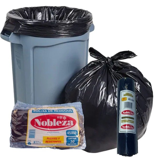 Producto - Bolsa de residuos Nobleza 45x60cm x 30 unidades