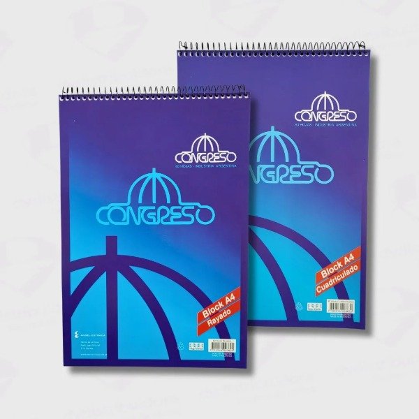 Producto - Block A4 con espiral CONGRESO