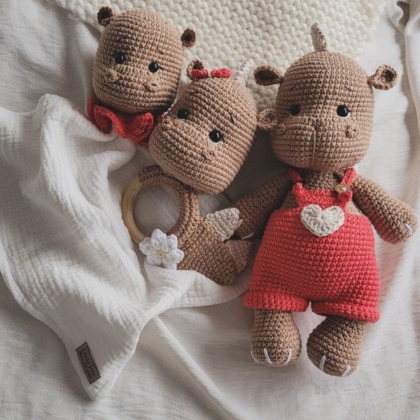 Producto - Kit Dragon Muñeco de apego + Sonajero + Manta de apego tejido para bebe