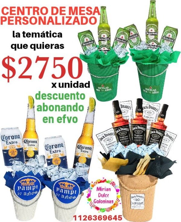 Producto - Centro de mesa para 18 años