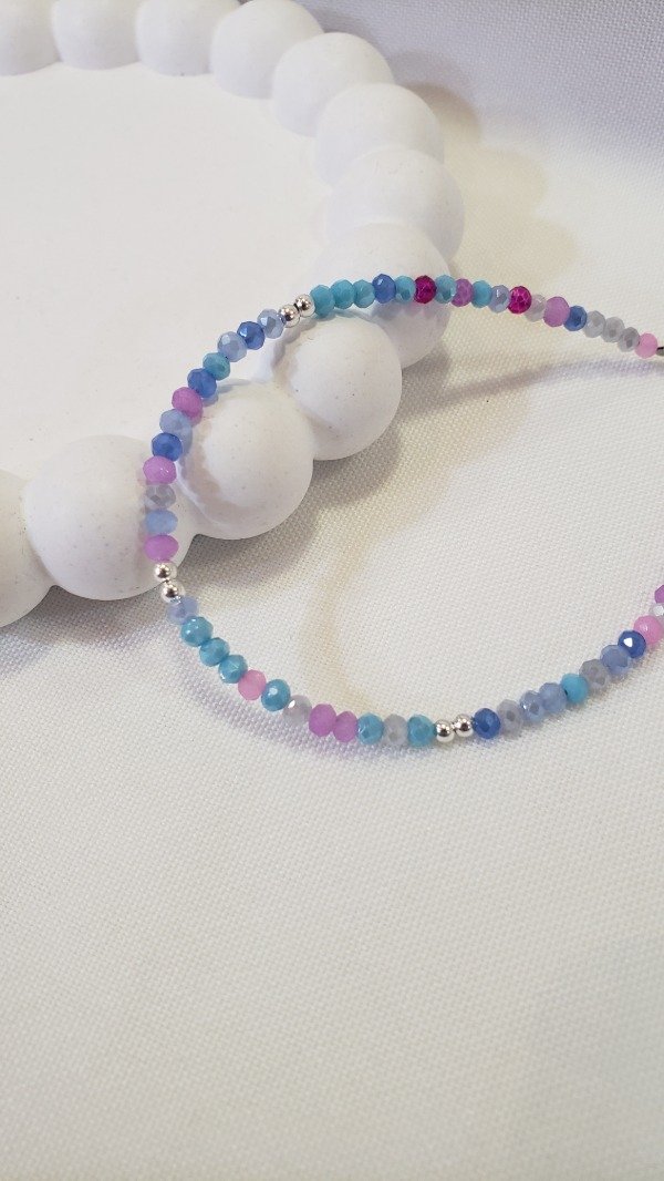 Producto - Pulseras cristales varios colores frios