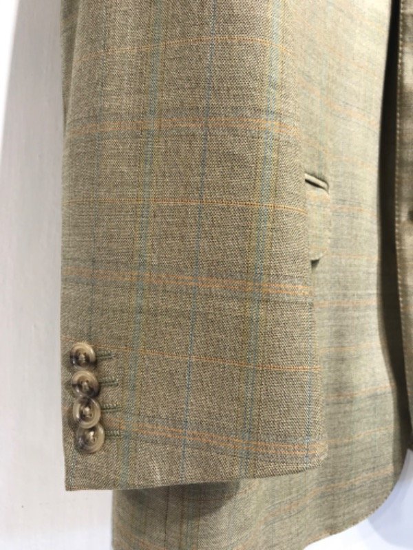 Producto - Saco ERMENEGILDO ZEGNA cuadrille verde/lineas - Talle XL- PRECIO:130x - 1