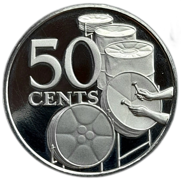 Producto - Trinidad y Tobago PROOF 50 Cents 1973 Herencia Cultural /Tambores Km#22 Unc