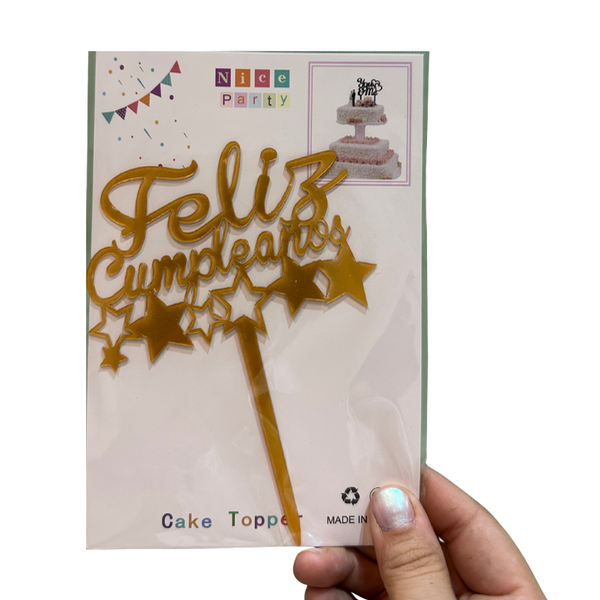 Producto - Topper Feliz Cumpleaños Varios - 7
