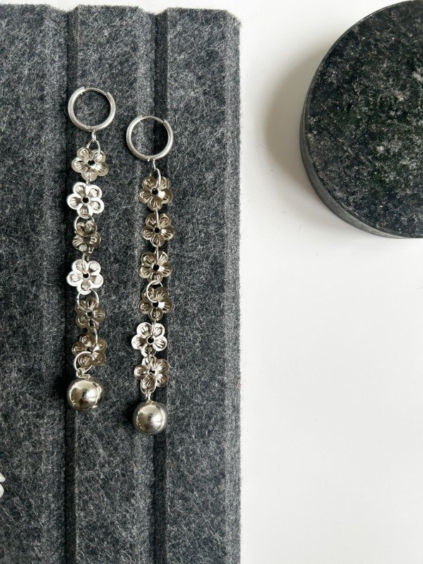 Producto - Aros PRIMAVERA Plateados