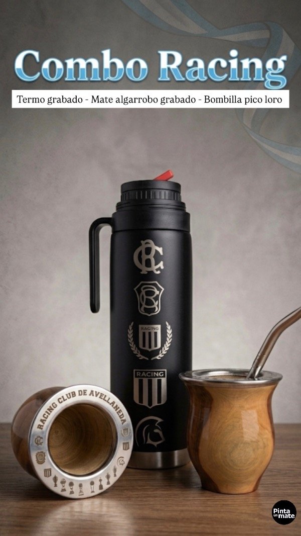 Producto - Combo Mate y Termo RACING + bombilla - 0