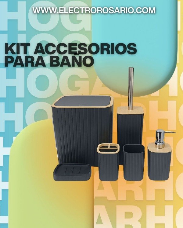 Producto - KIT ACCESORIOS P/BAÑO