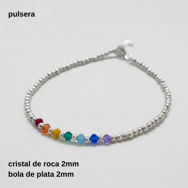 Producto - PUL #FP - Pulsera arcoíris cristal de roca (DOLAR)