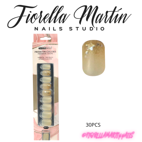 Producto - CHERIMOYA PRESS ON CUADRADAS 30PCS ZH010