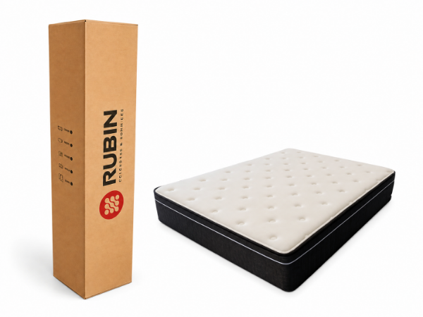 Producto - Colchón en caja de resortes pocket RUBIN 140x190x26 26KG R26H HIBRIDO - 2