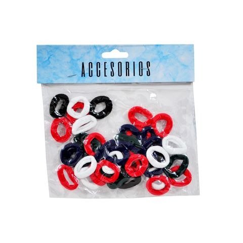 Producto - COLITA PARA EL PELO 2.5CM ESCOLAR BOLSA X40 UNIDADES