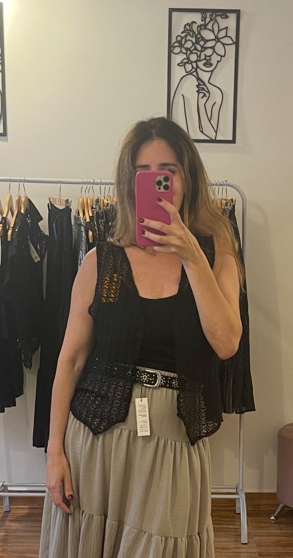 Producto - Chaleco hilo Indalecia negro