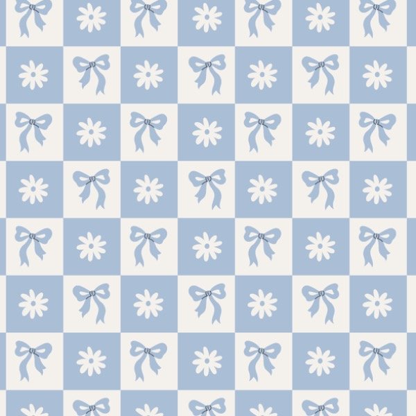 Producto - Simil N. - Moños y flores celestes